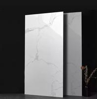 Carreaux de granit Kajaria de Foshan, Chine, bon marché, émaillés, polis, italiens, 600x1200, Carrara Calacatta, carreaux de porcelaine blancs pour le sol