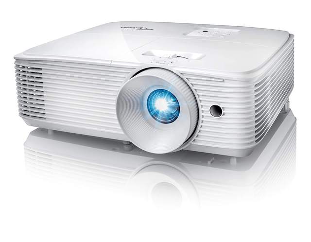 RC Optoma 4k Projector W335 Projector WXGA DLP 3800 Lumens 15000 Hours Lamp Life Built-in Speakers