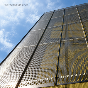 Panneau de façade métallique perforé modulaire fiable à assemblage rapide pour projets de construction commerciale - Product Image 1