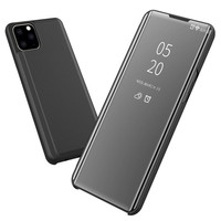 Pour iphone 17 Pro Max Clear View Hard Shell Mirror Case pour iphone 11Pro Cover Stand Holder Cover Phone Cases Iphone11