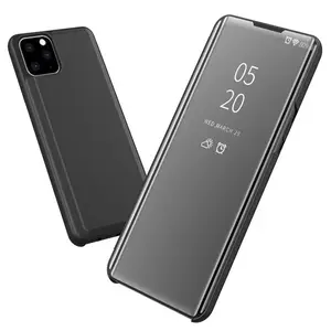 适用于iphone 11 Pro Max Clear View硬壳镜面保护套适用于iphone 11Pro保护套支架保护套手机套iphone11