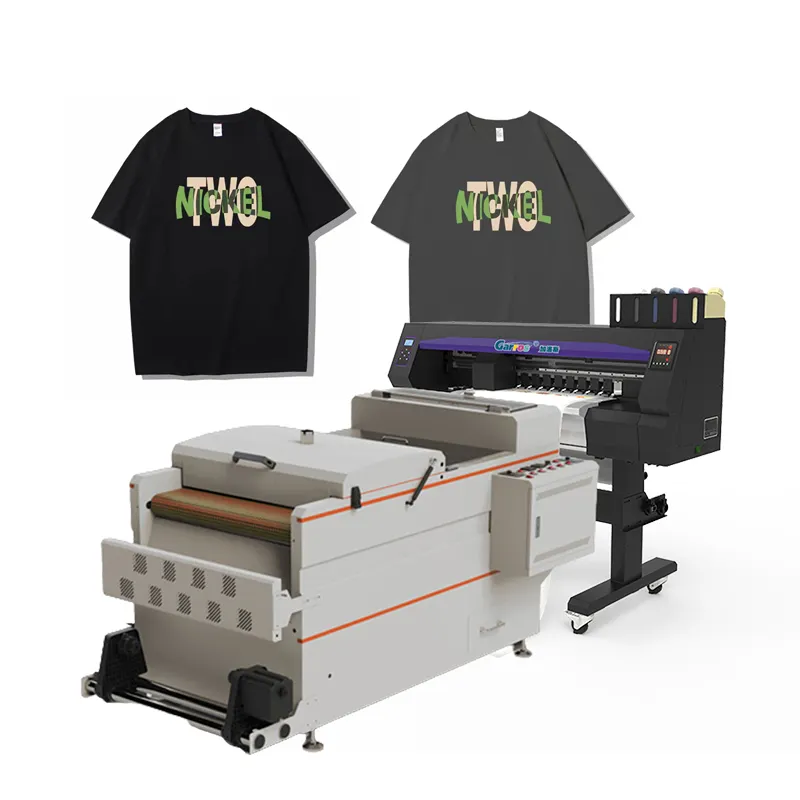 Dtf Printer Drukmachine Met Shaker Poeder Machine T-Shirt Canvas Tas 60Cm 24Inch Uv Dtf Huisdierfolie Warmteoverdracht Naar Kleding