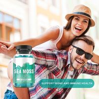 HDK OEM ODM Gummies de mousse de mer, mousse irlandaise, racine de bardane, sureau, végétalien, sans sucre, complément pour l'immunité, la peau, les articulations, l'énergie et anti-âge
