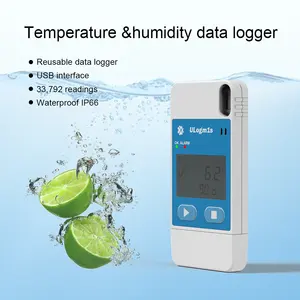Waterproof IP66 Ultra Thin Multi Use USB Temperature Humidity Data Logger