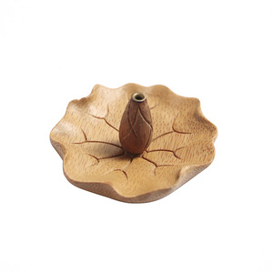 Brûleur d'encens en bambou pour usage domestique, porte-encens de style zen chinois, support d'encens, fournitures pour cérémonie d'encens, thé zen - Product Image 5