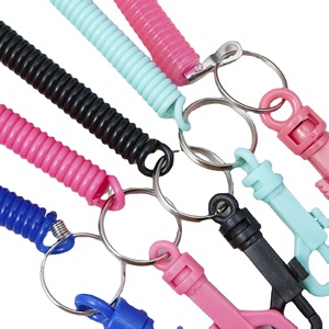 Colorido en forma de P Hebilla Primavera Llavero Múltiples colores disponibles - Product Image 4