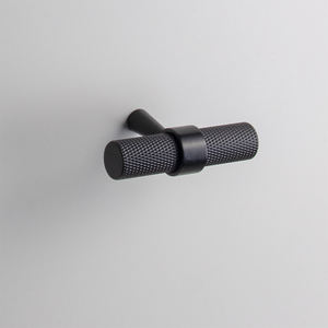 Poignées de porte de placard en acier inoxydable noir Qiansi HK0081, poignées de tiroir à molette, poignées de garde-robe surdimensionnées extra longues dorées, poignées en forme de T - Product Image 4