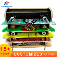 Support de sol en bois personnalisé pour planches de skate, paddle et surf - Design moderne Marque Centroyal