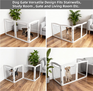 ฉากกั้นสัตว์เลี้ยงไม้คุณภาพสูง ฉากกั้นห้องสัตว์เลี้ยงไม้คุณภาพดี ฉากกั้นห้องสัตว์เลี้ยงที่กำลังเป็นที่นิยม - Product Image 3