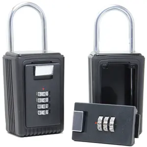 Mini Outdoor Wall Mounted Security Keyless 4 Digital Combination Key Safe Lock Box Key Storage Safe Password Key Box