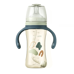 Vente en gros Nouveau-né Biberon Anti Colique Blanc Clair 300ml Biberon pour Bébé avec Poignées SANS BPA Biberons Pour <span class=keywords><strong>Bebe</strong></span> - Product Image 1