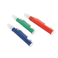 Pipette de laboratoire en plastique, pompe à air manuelle pour l'éducation, 2ml, 10ml, 25ml