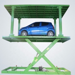 Moral Subterranean <span class=keywords><strong>Garage</strong></span> Pont élévateur ciseaux hydraulique à quatre colonnes pour voitures, capacité 4000 kg - Product Image 3