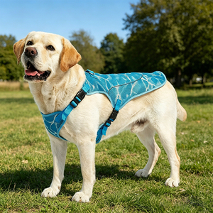 Breathable Pet Dog Cooling Vest Harness for Summer Outdoor Walking Hiking Adjustable Pet <b>Chest</b> Jacket Cooling Vest Harness - Product Image 6
