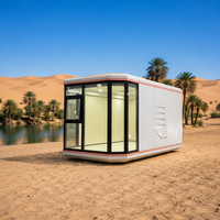 Maison capsule intelligente préfabriquée à assemblage rapide en structure acier, design moderne, 1 chambre, maison modulaire pour hôtel et usage extérieur