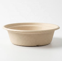 Offre Spéciale – Bols jetables de 300 ml à large ouverture, cylindriques, avec couvercle, écologiques, à base de plantes, compatibles micro-ondes, 100 % biodégradables et résistants à la chaleur