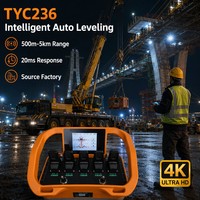 Control Remoto Inalámbrico Industrial TYC236, Nivelación con una Sola Tecla, Patas Hidráulicas para Grúa Móvil, IP67, NOMI OEM