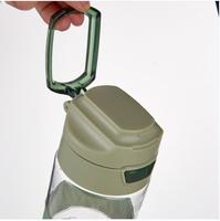 Bouteille d'eau sport écologique de 650 ml avec revêtement, pour boire directement, idéale pour l'école, la salle de sport, le camping, disponible en 650 ml/850 ml/1000 ml
