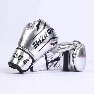 Guantes de Boxeo Dorados con Forro Interior Grueso, Cierre de Velcro en la Muñeca, Unisex, para Entrenamiento de Sanda, Combate, Saco de Boxeo, Moldeado en una Sola Pieza - Product Image 2