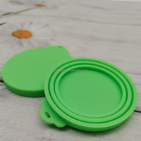 Couvre-boîte multifonction 3 en 1 en silicone extensible anti-déversement pour aliments pour animaux de compagnie, taille standard, qualité alimentaire