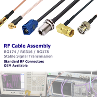 Câble RF RG58 personnalisé avec connecteur N mâle vers Fakra, pigtail coaxial 50Ω pour antenne GPS de télématique automobile OEM ODM