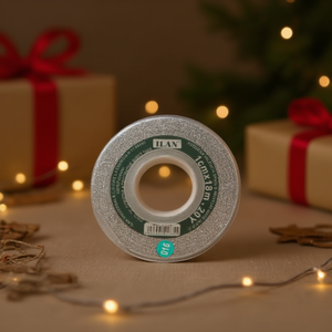 Il nastro metallico argentato 1 cm x 18 m per decorazioni - Product Image 3