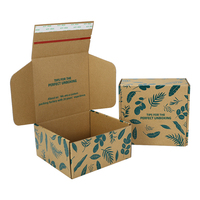 Boîte d'expédition personnalisée, emballage de livraison biodégradable fait à la main avec logo de savon à l'huile de lavande, boîtes en papier kraft pour savon liquide