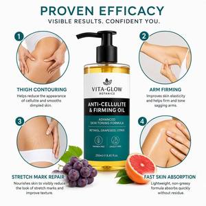 Huile de massage corporelle nourrissante au <span class=keywords><strong>pamplemousse</strong></span> et aux pépins de raisin, mélange anti-cellulite, raffermissant et hydratant pour des soins relaxants de la peau - Product Image 3
