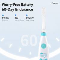 Brosse à dents électrique portable de voyage, autonomie de 60 jours, étanche IPX7, brosse à dents sonique, 3 modes de brossage disponibles pour les enfants