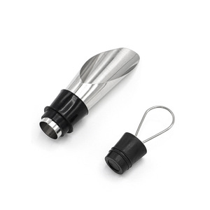 Bouchon verseur en acier inoxydable à 6 filetages pour bouteilles de vin, bouchon de conservation hermétique pour bouteilles de vin - Product Image 3