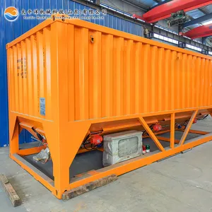 Cement silo supplier horizontal container type cement silos for concrete batching plant