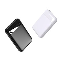 Mini Power Bank 10000mAh Grande Capacité Noir Blanc Haute Qualité 22.5W Charge Rapide Portable Double Entrée Micro USB Chargeur de Téléphone