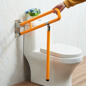 <b>Grab</b> <b>Bar</b> For Bathroom Toilet Foldable Anti Slip Aluminum Alloy Plastic 300kg Load Capacity Modern Simple Design - Product Image 1