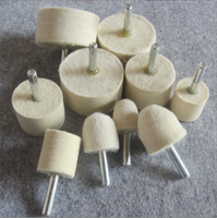 Perceuse électrique à tige de 3mm, serpillière de polissage de 6mm, pointe en feutre de laine de polissage de bijoux