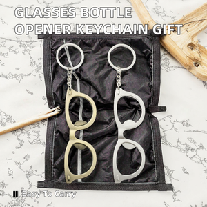 Nouveau porte-clés créatif 3-en-1 en acier inoxydable : décapsuleur carré <span class=keywords><strong>pour</strong></span> verres et bouteilles de <span class=keywords><strong>vin</strong></span> - Cadeau portable - Product Image 3