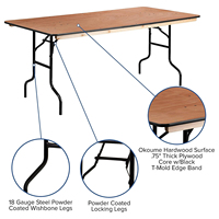 Table pliable moderne Restaurant salle à manger ensemble de meubles pliant extérieur Banquet Table ronde en bois salle à manger jardin hôtel mariage