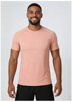 T-shirt de sport léger à séchage rapide pour homme, en soie glacée, respirant, pour entraînement, gym, course à pied