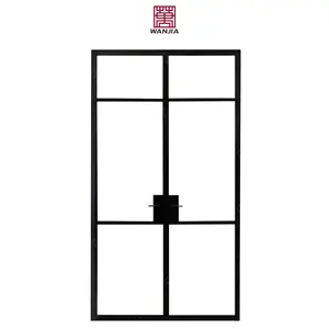 Vente directe d'usine sur mesure <span class=keywords><strong>porte</strong></span> d'entrée française <span class=keywords><strong>porte</strong></span> française fixe <span class=keywords><strong>porte</strong></span> patio en fer <span class=keywords><strong>porte</strong></span> vitrée externe - Product Image 1