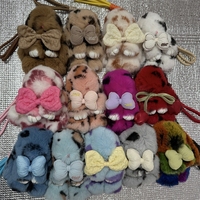 Nouvelle Peluche Lapin Mignon et Moelleux à Pois Léopard, Porte-clés Personnalisable, Cadeau Promotionnel, Pendentif Lapin