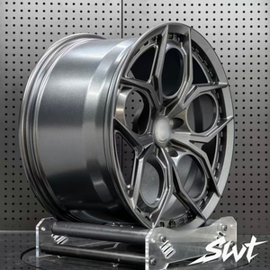 ล้ออัลลอย <span class=keywords><strong>SVJ</strong></span> น้ำหนักเบา ผลิตจากวัสดุ 6061T6 สี Gunmetal ลาย 5 ก้าน สำหรับรถยนต์ BMW Audi Mercedes Porsche สมรรถนะสูง ขนาด <span class=keywords><strong>18</strong></span> 22 นิ้ว - Product Image 3