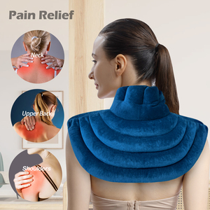 Microwavable <strong>Heated</strong> Neck Wrap Warmer and Shoulder Weighted <strong>Heating</strong> <strong>Pad</strong> <strong>Microwave</strong> for Hot and Cold Compress - Product Image 4