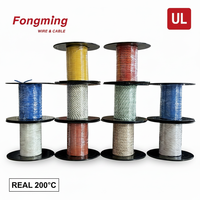 Fil isolé FEP UL11344 18AWG 20AWG, résistant à la chaleur 200°C 600V, câble de connexion en cuivre étamé pour capteurs et électronique industrielle