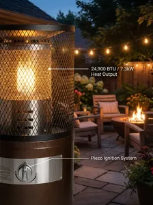 Chauffe-terrasse au <span class=keywords><strong>gaz</strong></span> portable <span class=keywords><strong>professionnel</strong></span>, design moderne pour <span class=keywords><strong>chauffage</strong></span> <span class=keywords><strong>extérieur</strong></span>, certifié CE pour utilisation en jardin et sur terrasse - Product Image 6