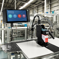 Machine industrielle automatique en ligne d'imprimante à jet d'encre TIJ petit caractère pour le codage de date pour l'impression de sacs de bouteille de carton de papier