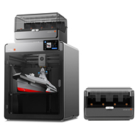 Untuk Kobra S1 Max Combo Printer 3D Otomatis Baru Multi-Warna PLA Kecepatan Tinggi 600mm/s Presisi Tinggi 350x350x350mm 1 Tahun USB/WiFi