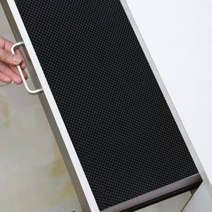 PVC <strong>Anti</strong> <strong>slip</strong> Mat Grid Foam Cabinet Shelf Liner Popular Supermarket Fruit Shelf Liner PVC Mesh Breathable Pad <strong>Rug</strong> Pad Non <strong>slip</strong> - Product Image 4
