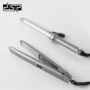 Ensemble lisseur et fer à boucler professionnel Dsp avec revêtement céramique pour femmes, outils de coiffage - Product Image 2