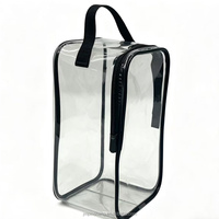 Nouveau sac fourre-tout transparent en PVC, écologique, portable, avec fermeture éclair, grande capacité, à porter à l'épaule ou en bandoulière, idéal pour les voyages, la plage et le maquillage