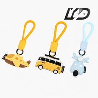 Porte-clés créatif en cuir PU motif dauphin et baleine, mignon avion et bus, breloque de sac pour couple, pendentif de haute qualité 4cm*5cm, petit cadeau