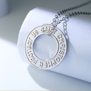 Collier en argent 925 avec pendentif de pièce de monnaie pour hommes, protège de la pollution oxydée américaine - Product Image 2